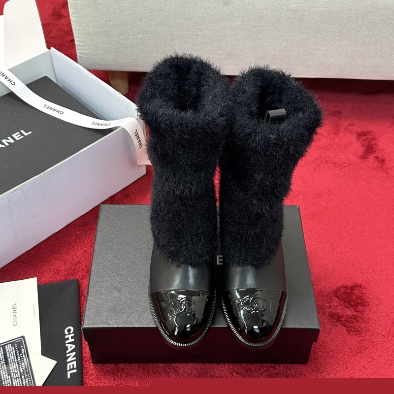 Ch*el leather shoes